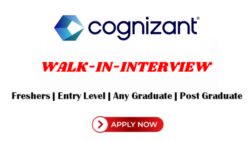 Cognizant Hiring News Walk-In-Interview on 25th May 2024!