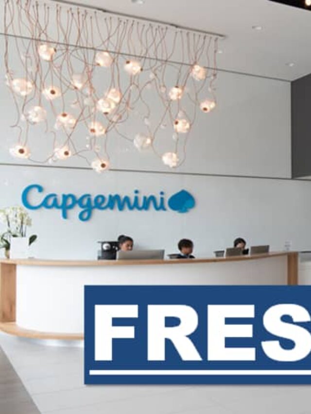 Job Openings at Capgemini for Entry-Level Freshers